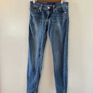 Rock & Republic Jeans Womens 4M Berlin Low Rise Slim Dark Wash Denim Blue